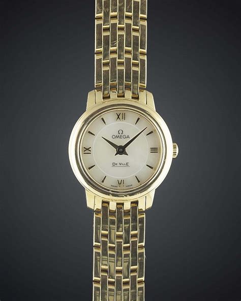 omega solid gold watch price|omega solid gold ladies watch.